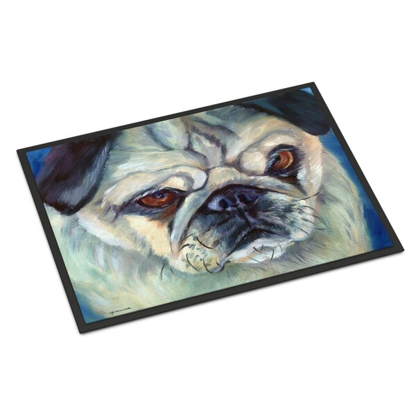 Carolines Treasures 24 x 36 in. Pug in Thought Indoor or Outdoor Mat 7422JMAT - main
